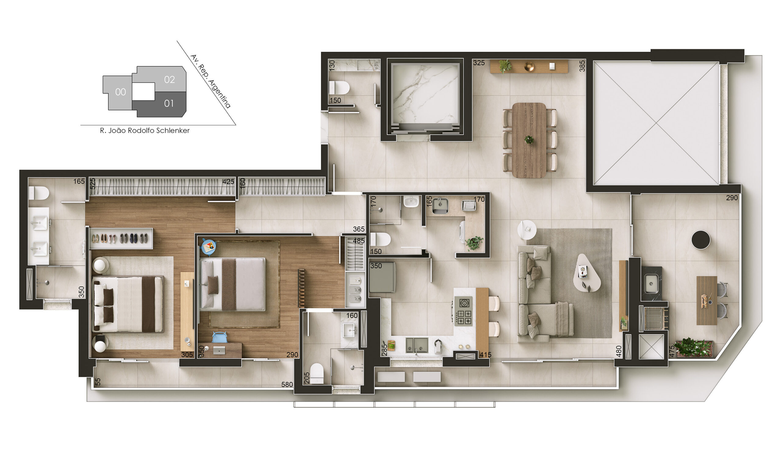 CEDRAT — Tipo Living Reduzido