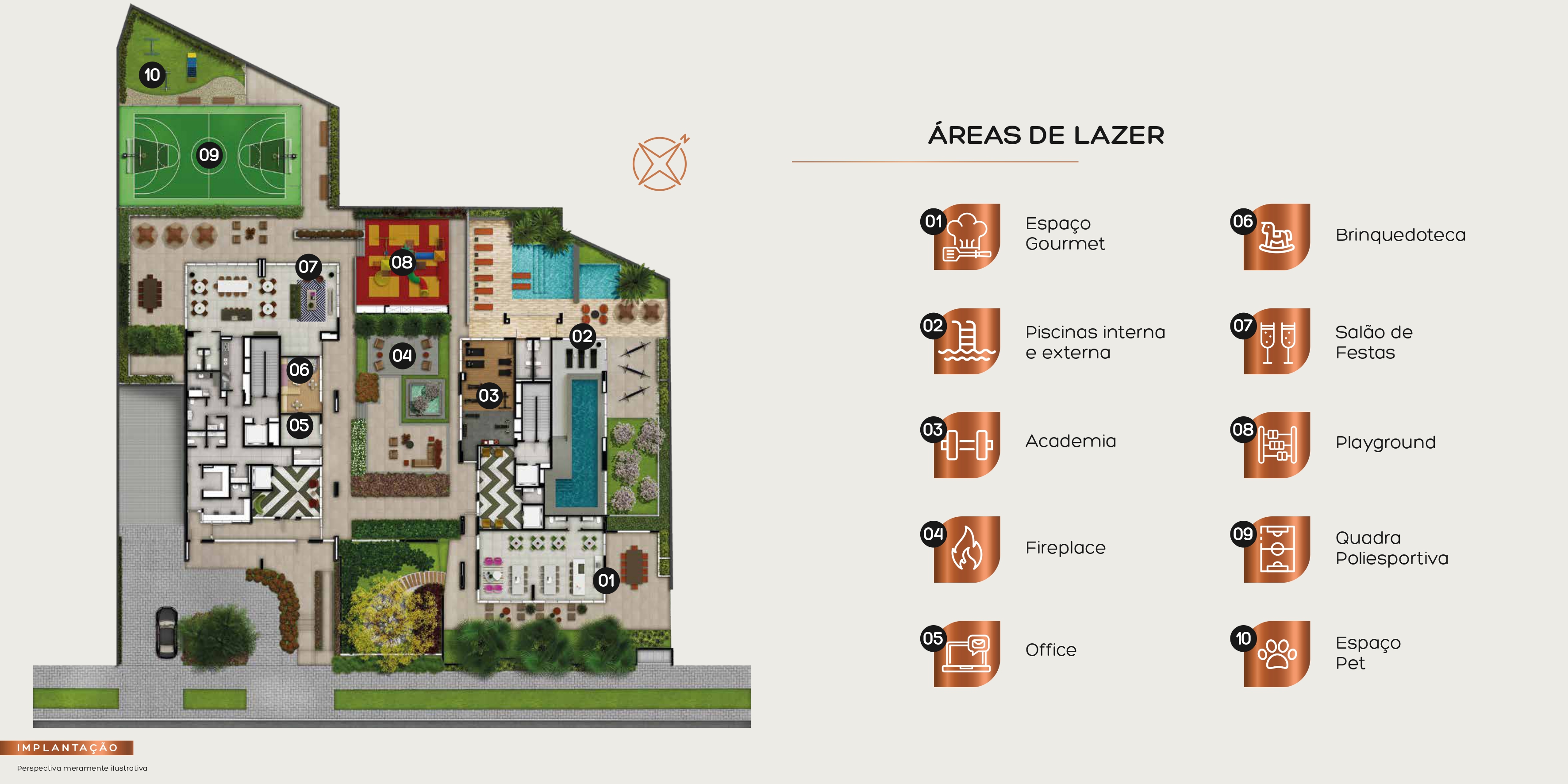 NIO — Plantas das áreas de lazer